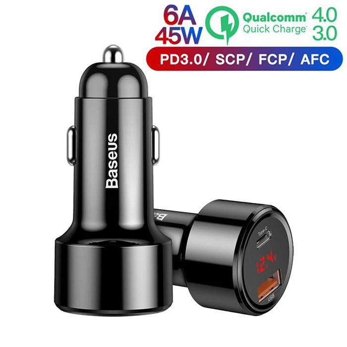 Còi xe hơi Baseus 45W PPS QUICK PD 3.0 SCP AFC QC 4.0