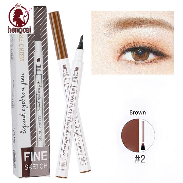 [Hàng mới về] Bút chì phẩy sợi lông mày 4 đầu kháng nước không lem nhòe chất lượng cao | BigBuy360 - bigbuy360.vn