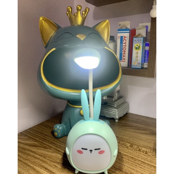 Đèn LED để bàn hình thú dễ thương sạc pin tiện lợi