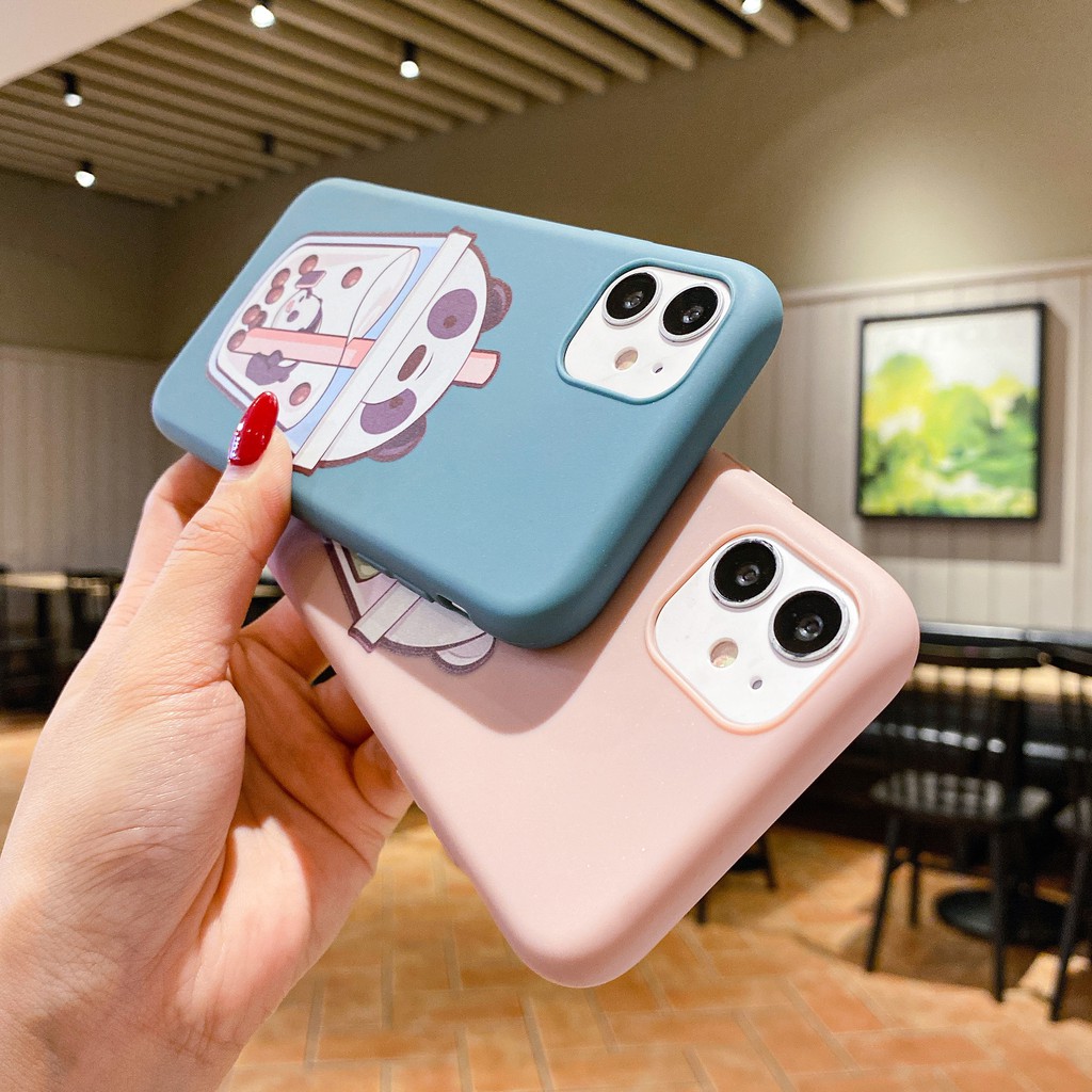 Ốp lưng Samsung J8 J7 J6 J6+ J5 J4 J4+ J2 M31 M30S M21 M20 A9 A7 A6 A6+ Plus Prime Pro 2018 Milk Tea Cup Cute Bear Soft Case