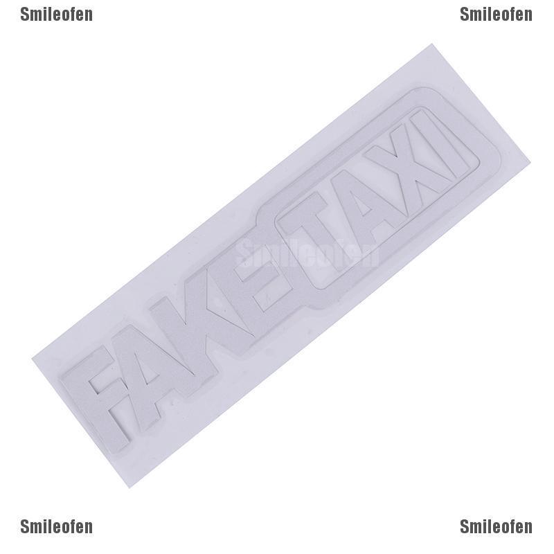 Bộ Sticker 1 &quot;FAKE TAXI&quot; Dán Trang Trí Xe Hơi