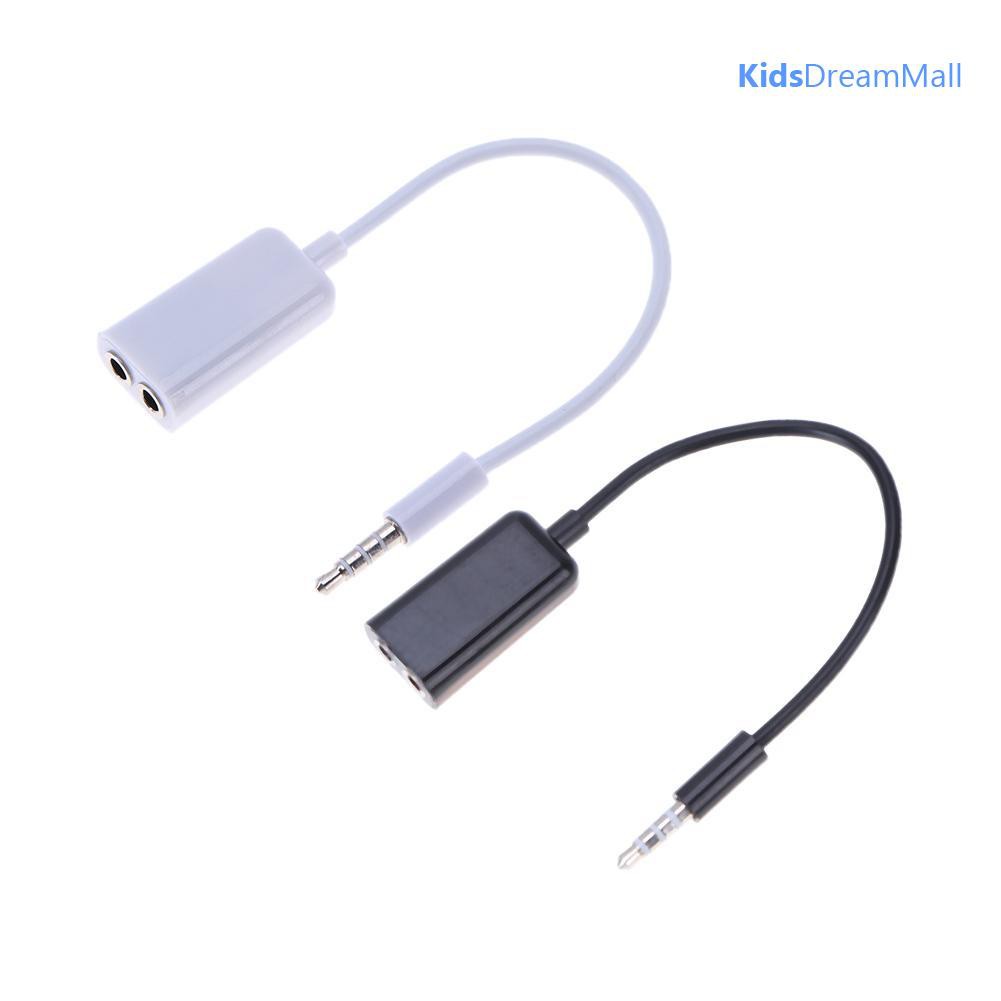 Đầu chia âm thanh chuyển đổi một đầu cắm 3.5mm sang 2 lỗ cắm tiện lợi