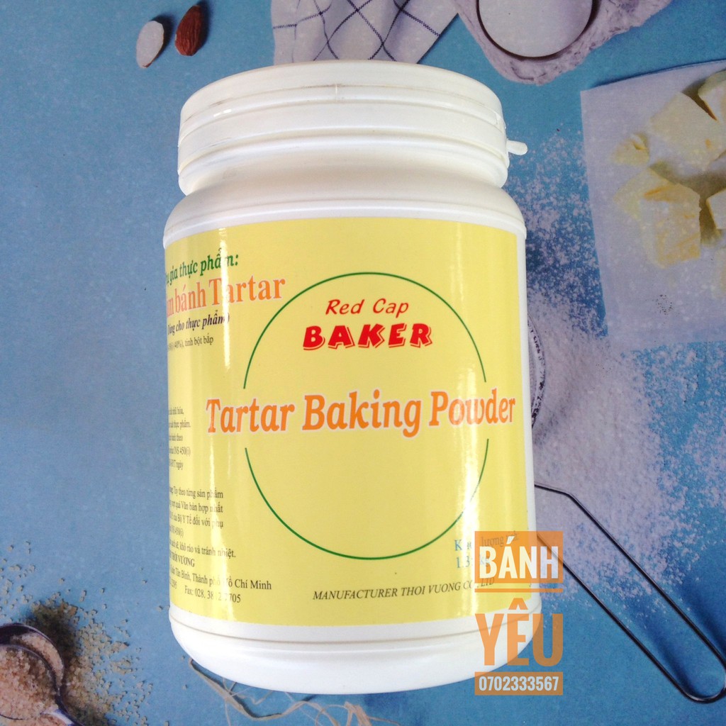 Bột nổi Tartar RedCap Baker Cream of Tartar làm bánh nguyên hộp - 1.35kg - PL81A