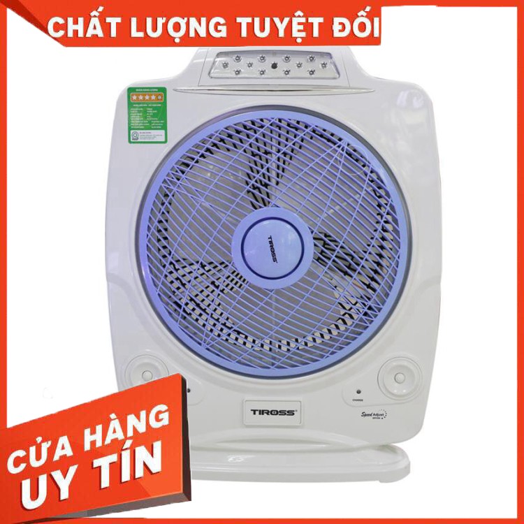 [CHÍNH HÃNG]  Quạt Tích Điện Tiross Model TS917, Đèn Quạt Sạc Cao Cấp, Bảo Hành 12 Tháng Chính Hãng