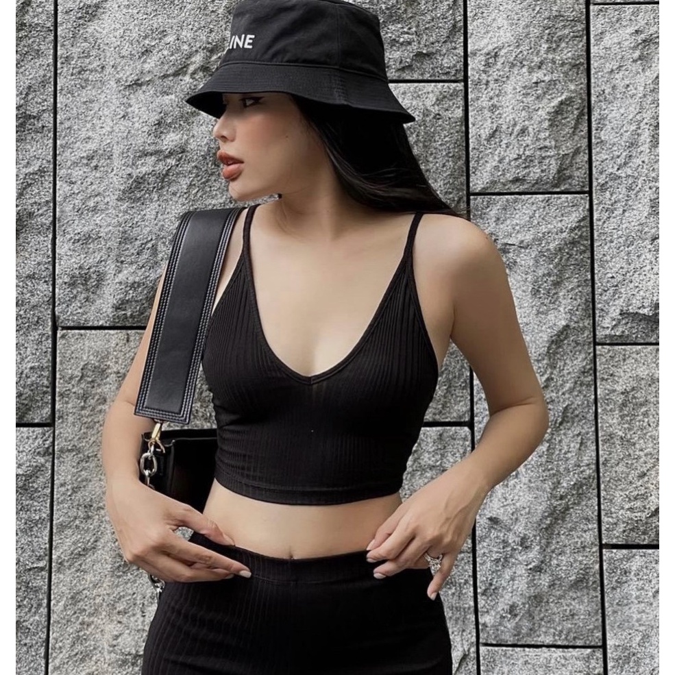 Áo 2S CROP Chất Tăm Mềm Mịn Co Giãn Sang Chảnh Sexy caovanshop