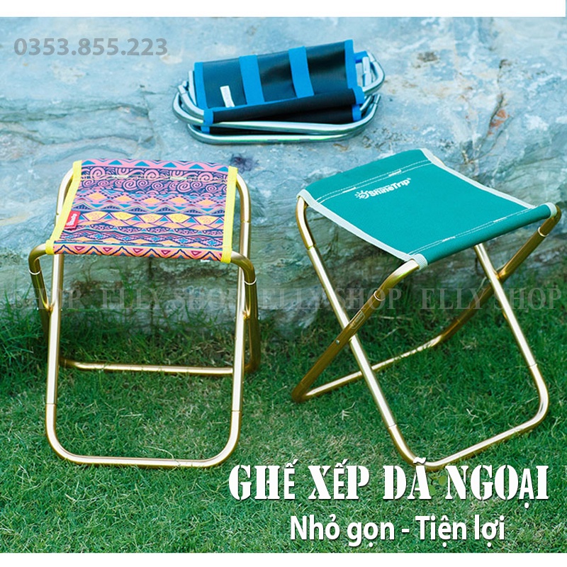 Ghế Xếp Gọn Mini Dã Ngoại Du Lịch Ngoài Trời Thông Minh - Ghế Gấp Gọn Cao Cấp Chất Liệu Hợp Kim Nhôm, Ghế Câu Cá | BigBuy360 - bigbuy360.vn