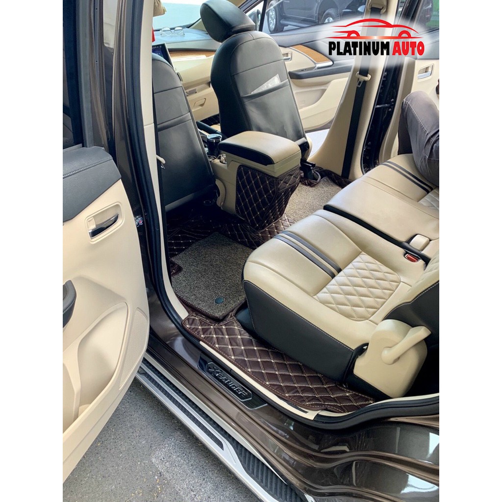 Thảm lót sàn ô tô 6D Mitsubishi Xpander   thành cao, tràn viền bậc cửa