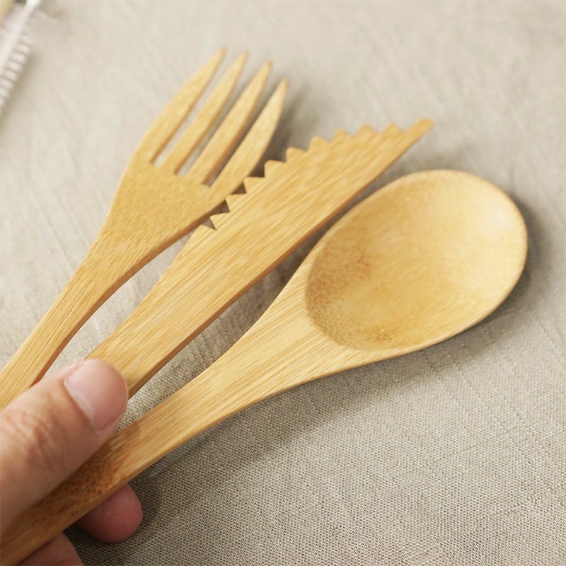 Dao, Thìa , Nĩa bằng tre dành cho cá nhân/du lịch ECOHUB