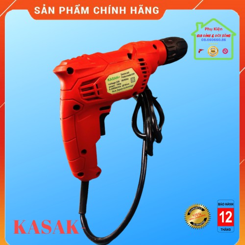 Máy Khoan Bắt Vít, Khoan Gỗ, Khoan Sắt KASAK 10ly [ LOẠI TỐT ] Nhập NHẬT BẢN + TẶNG Mũi Bắn Vít