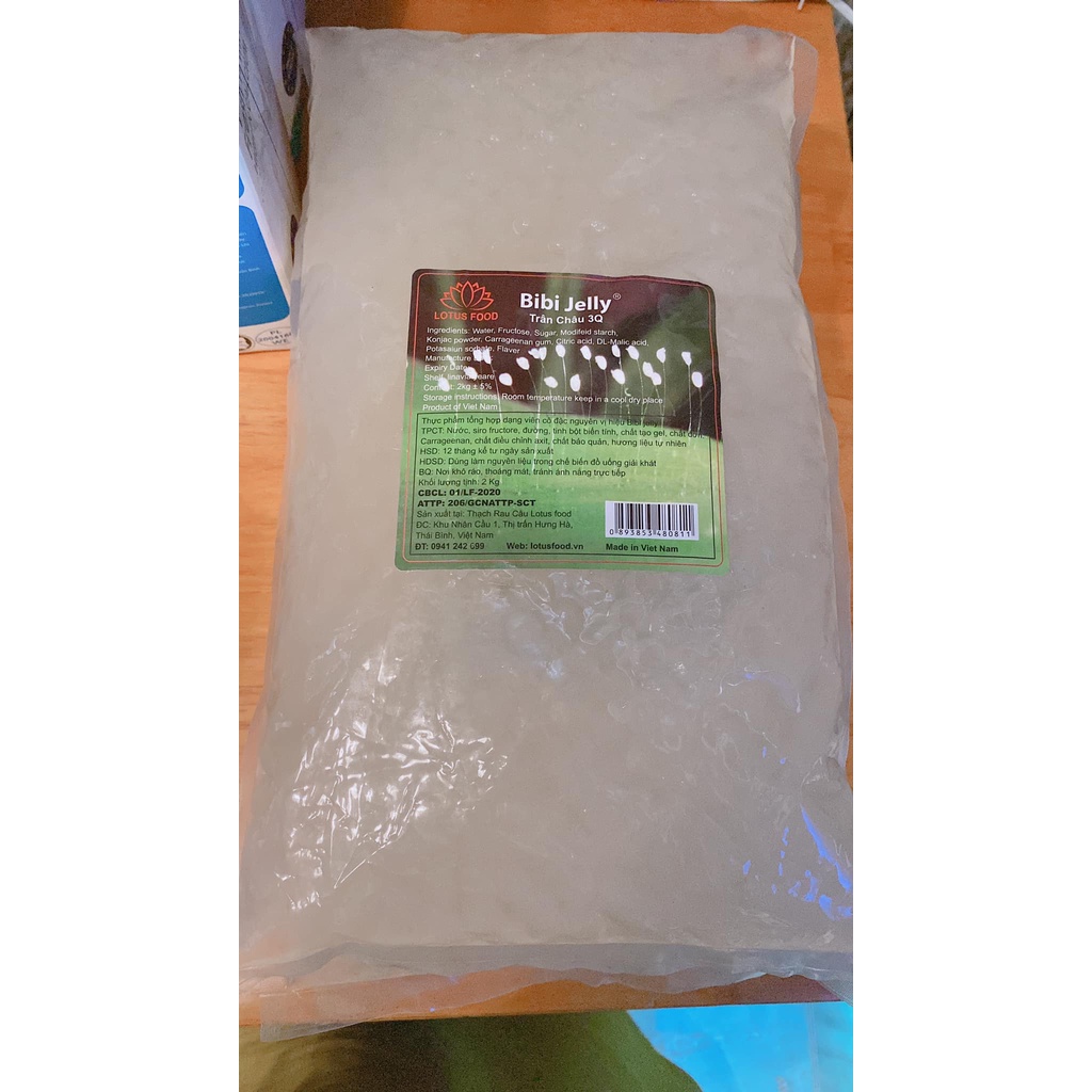 Thạch Ngọc Trai  Trắng, Caramen Bibi Gói 2kg
