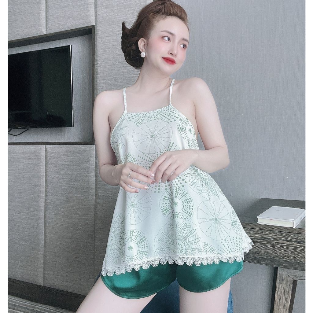 Đồ Ngủ Nữ BIGSIZE Đồ Ngủ Sexy lụa Satin cao cấp mềm mại xinh xắn &lt; 70KG