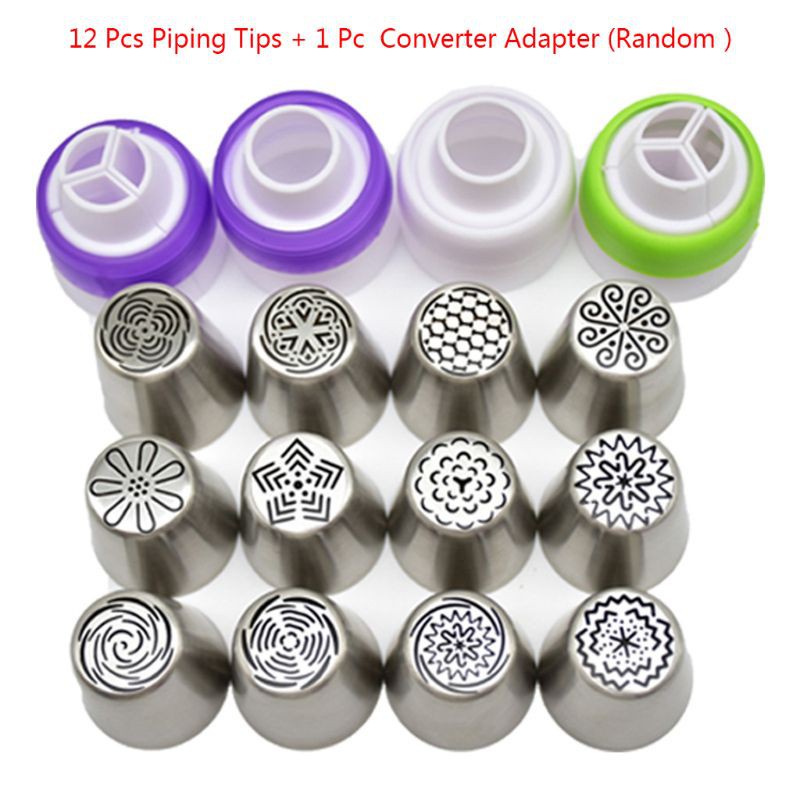 Set 12 Đuôi Bắt Bông Kem Tạo Hình Hoa Tulip