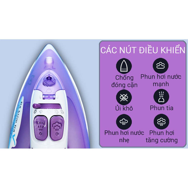 Bàn ủi hơi nước cao cấp Electrolux ESI4015 - Phân phối chính hãng