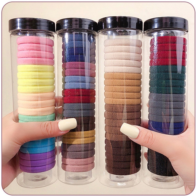 Dây Buộc Tóc Cao Su Co Giãn Không Đau Phong Cách Hàn Quốc Thời Trang Cho Nữ F982