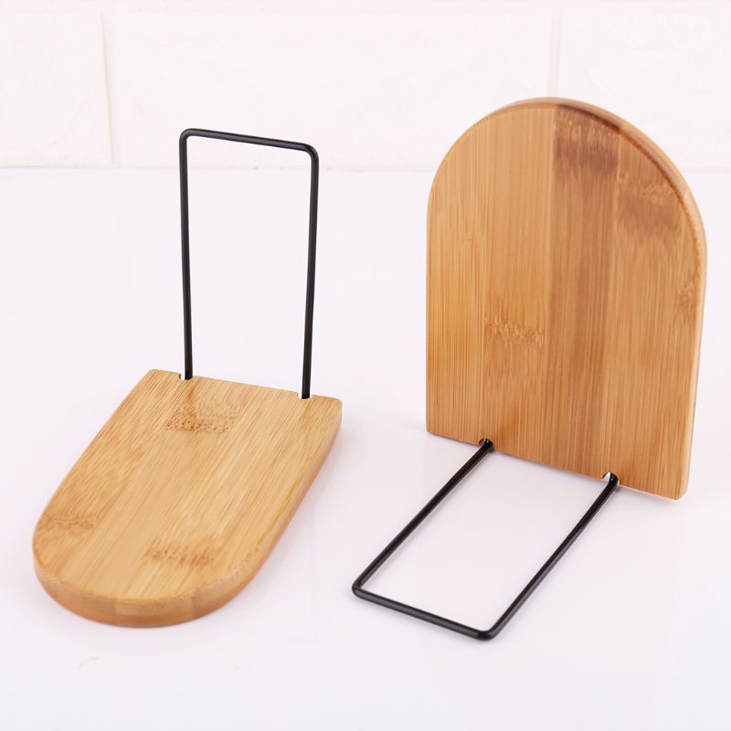 Giá Đỡ Đầu Sách Bằng Gỗ Tre Tự Nhiên Để Bàn