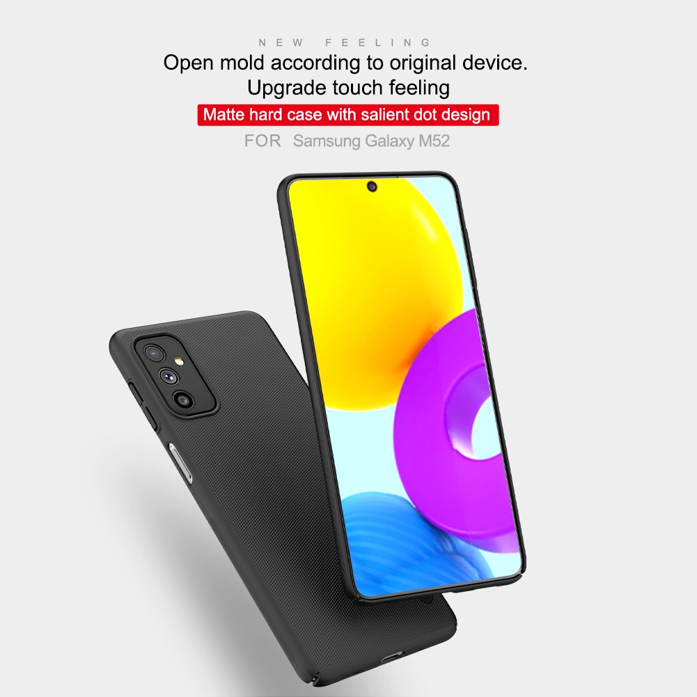Ốp điện thoại NILLKIN PC cứng nhám siêu bảo vệ chống bám dấu vân tay cho Samsung Galaxy M52 5G