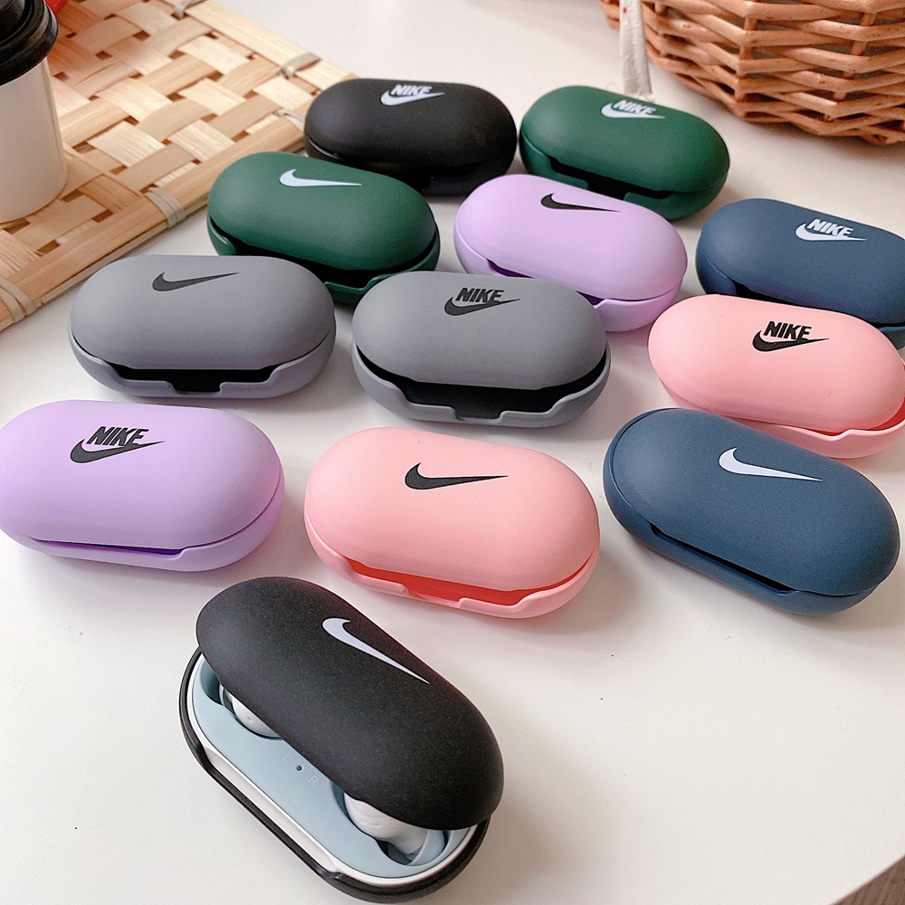 Vỏ bảo vệ hộp sạc tai nghe không dây bằng PC cứng nhám màu kẹo ngọt sáng tạo cho Samsung Galaxy Buds/Buds Plus