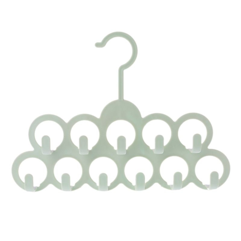 QQ Móc Treo Cà Vạt/Khăn Choàng 11 Lỗ Tiện Dụng