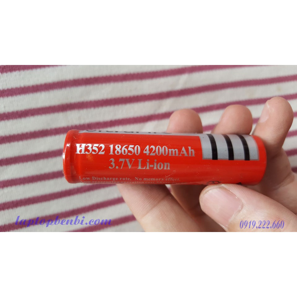 Pin sạc Lithium Li-Ion Ultrafire 18650-4200mAh - 3.7V chính hãng Ultrafire