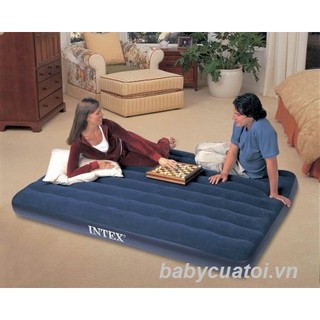 Đệm bơm hơi 152x203x22 Inte 68759 tặng kèm bơm điện