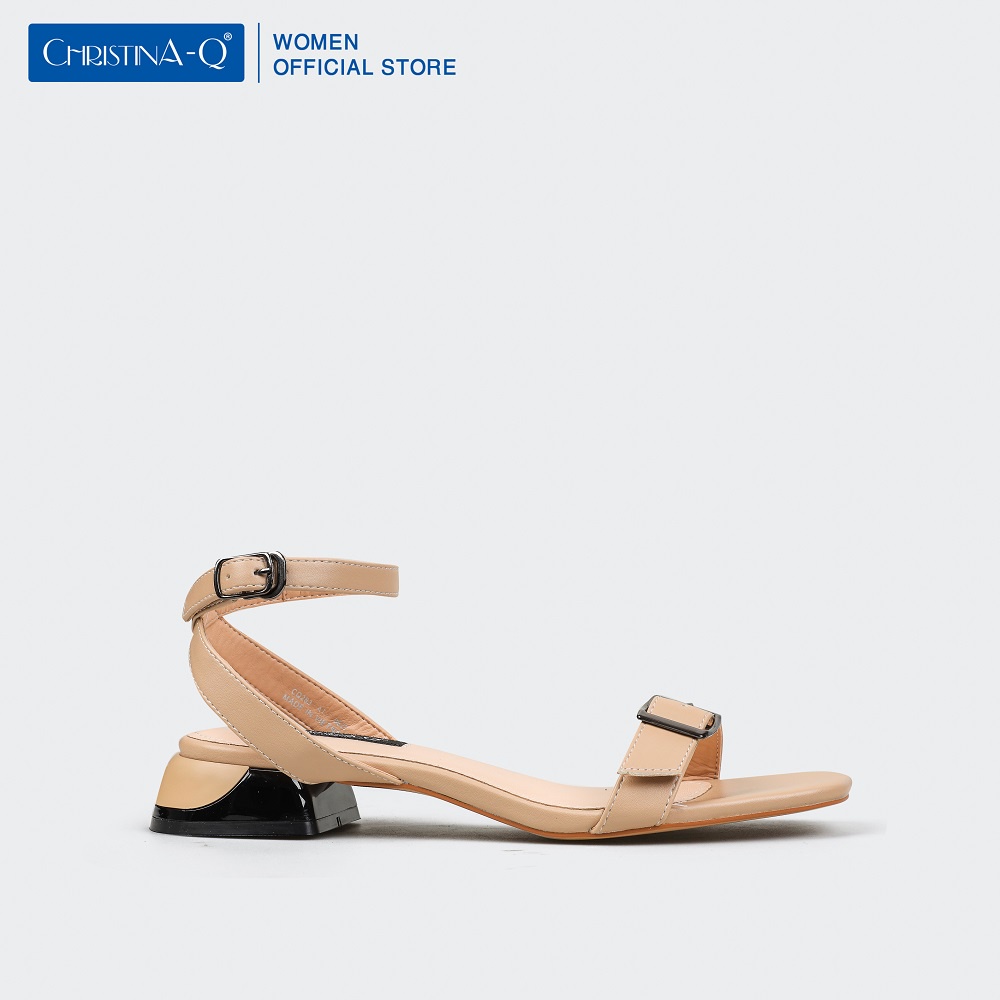 Giày sandals nữ gót trụ ChristinA-Q XDN284