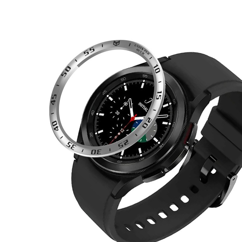 Viền Thép Bezel Samsung Galaxy Watch 4 Classic 42mm 46mm viền thép khắc chìm, tặng cường lực SWASTORE