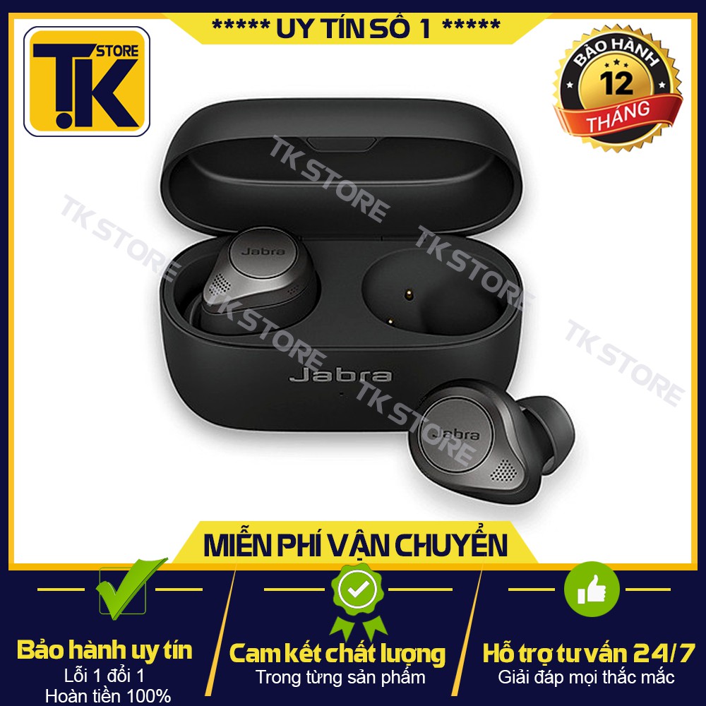 Tai Nghe Bluetooth True Wireless JABRA Elite 75T Wireless Charging Sạc Không Dây {BẢO HÀNH ĐỔI MỚI}