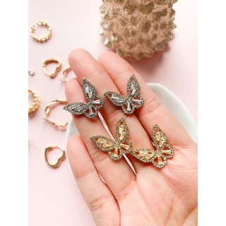 Bông tai bướm lấp lánh 🦋 (chuôi bạc s925)