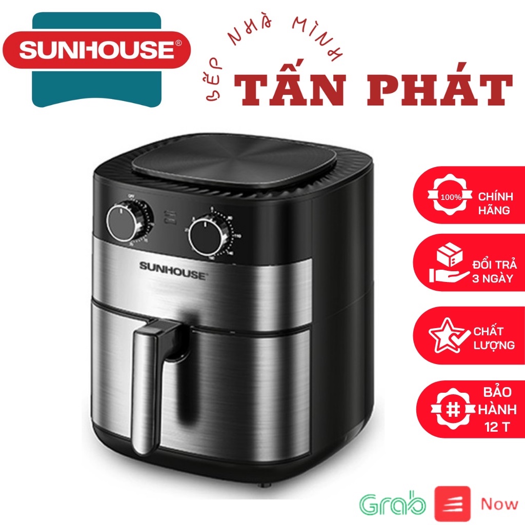 NỒI CHIÊN KHÔNG DẦU SUNHOUSE SHD4026 hoặc SHD4062 (BH 12 Tháng)