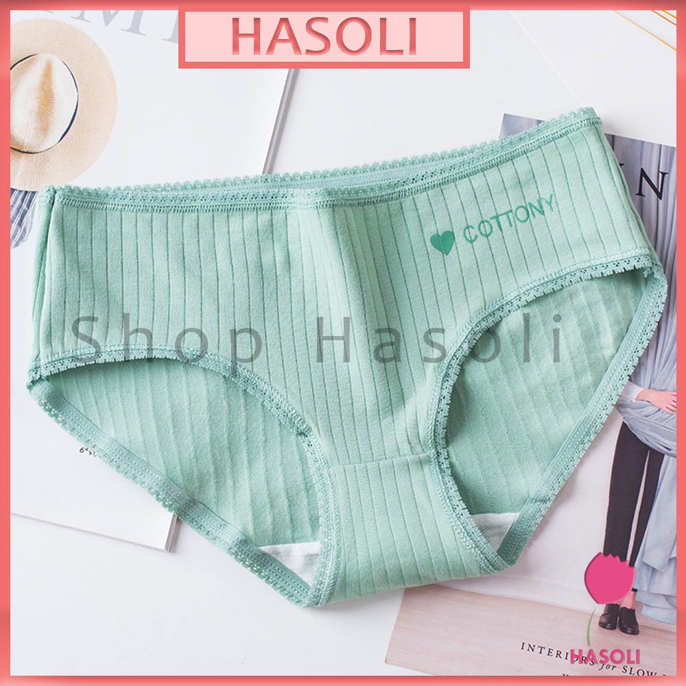 Quần Lót Quần Chip Nữ Cotton Gân Tăm Kháng Khuẩn Cao Cấp Cottony S24