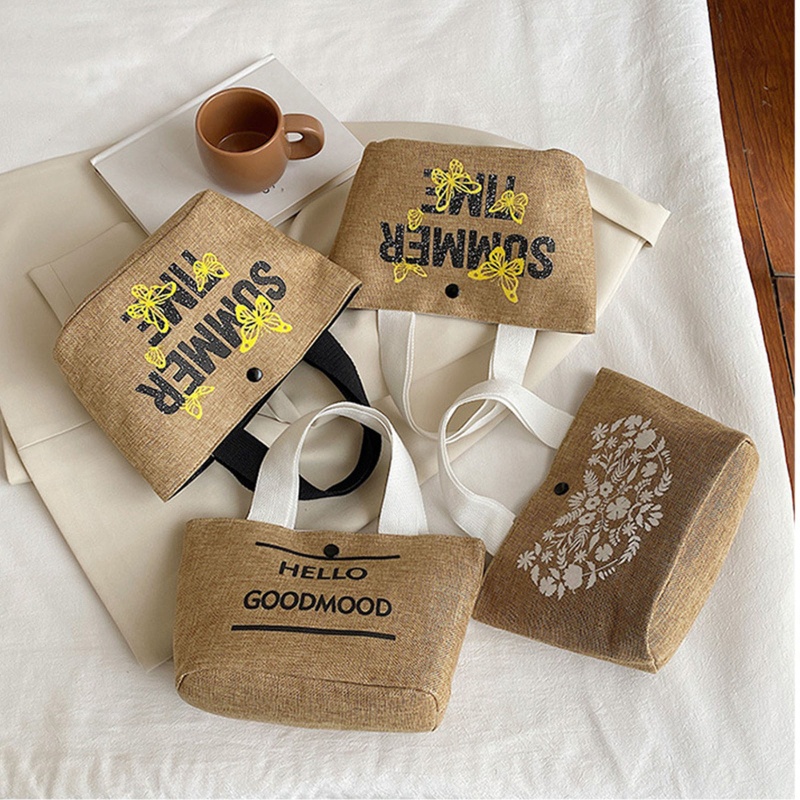 Youyo Túi Xách Đan Rơm Thủ Công In Chữ Đi Biển Thường Ngày Dành Cho Bạn Gái