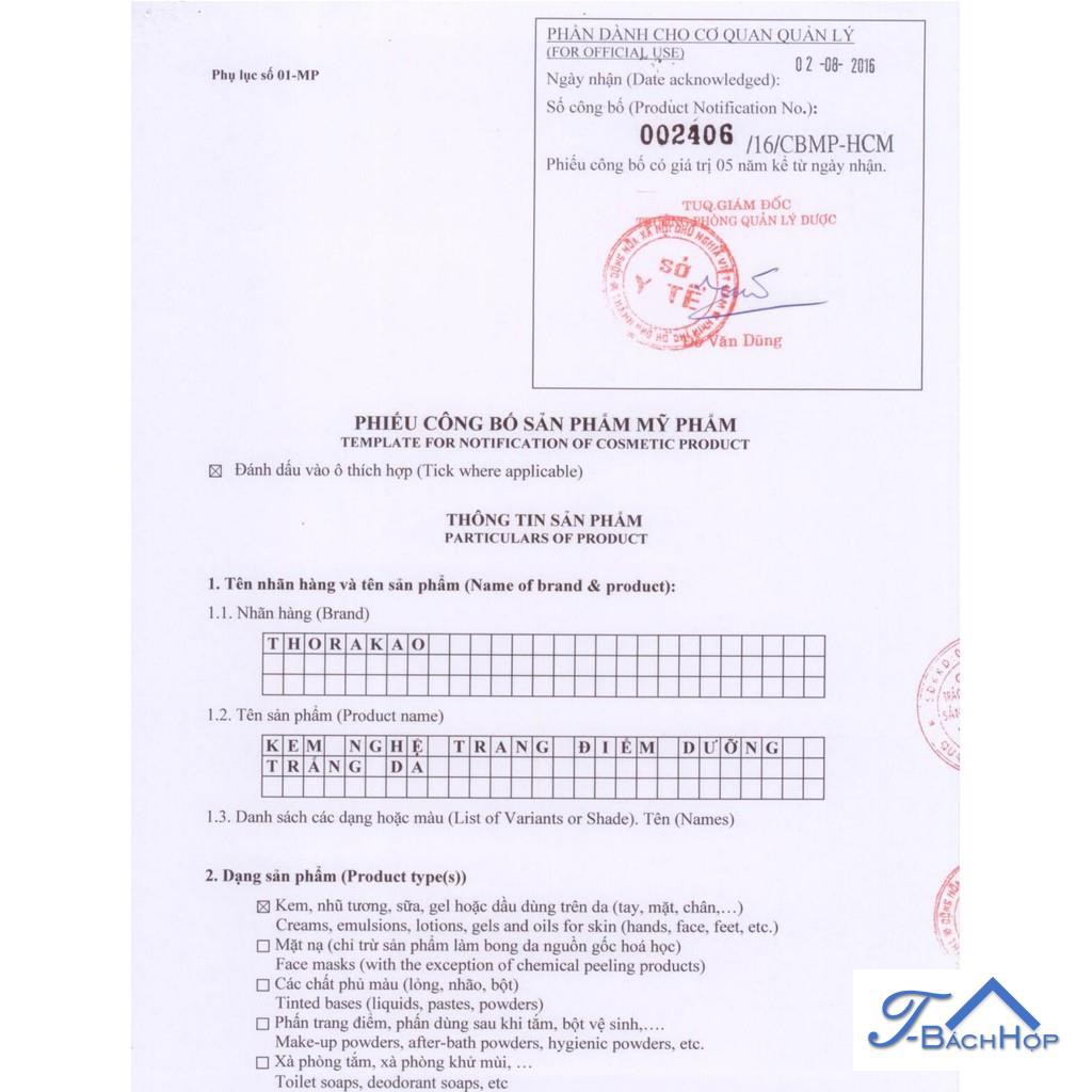 THORAKAO KEM NGHỆ TRANG ĐIỂM DƯỠNG TRẮNG DA 3G | BigBuy360 - bigbuy360.vn