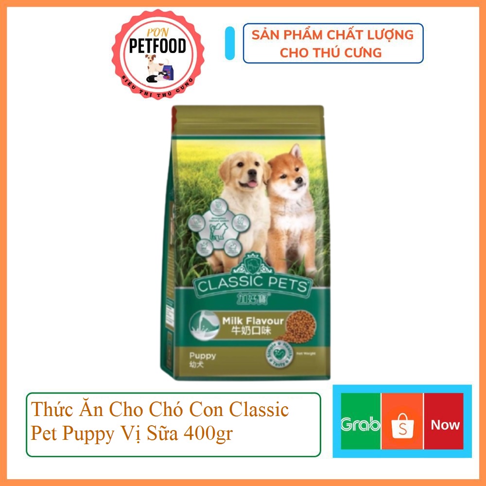 Thức Ăn Cho Chó Con Classic Pet Puppy Vị Sữa 400gr