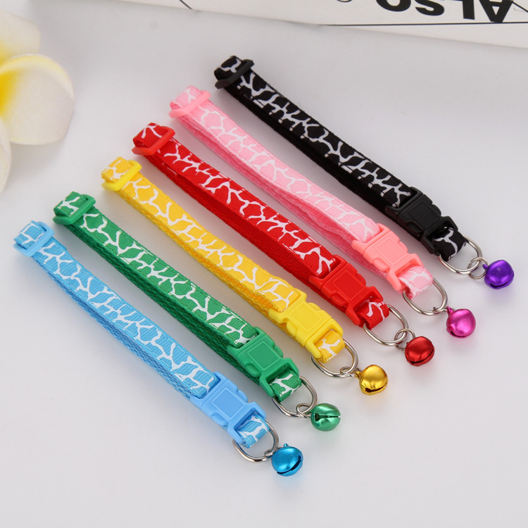 Vòng cổ thú cưng phối chuông nhiều màu sắc tùy chọn đáng yêu thoải mái