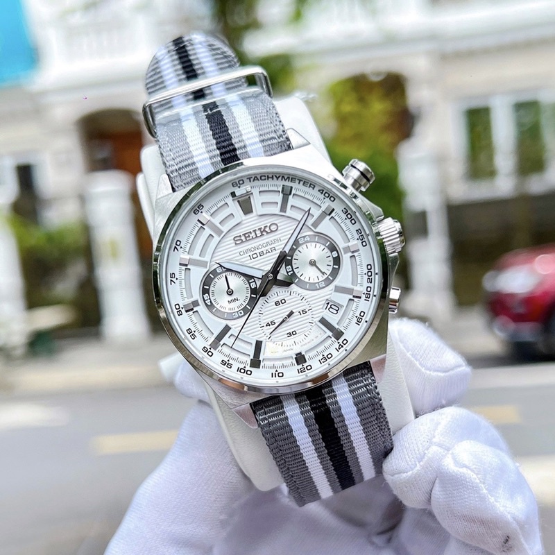 ĐỒNG HỒ NAM CHÍNH HÃNG Seiko SSB401P1 Quartz Core Chronograph Mẫu mới 2022