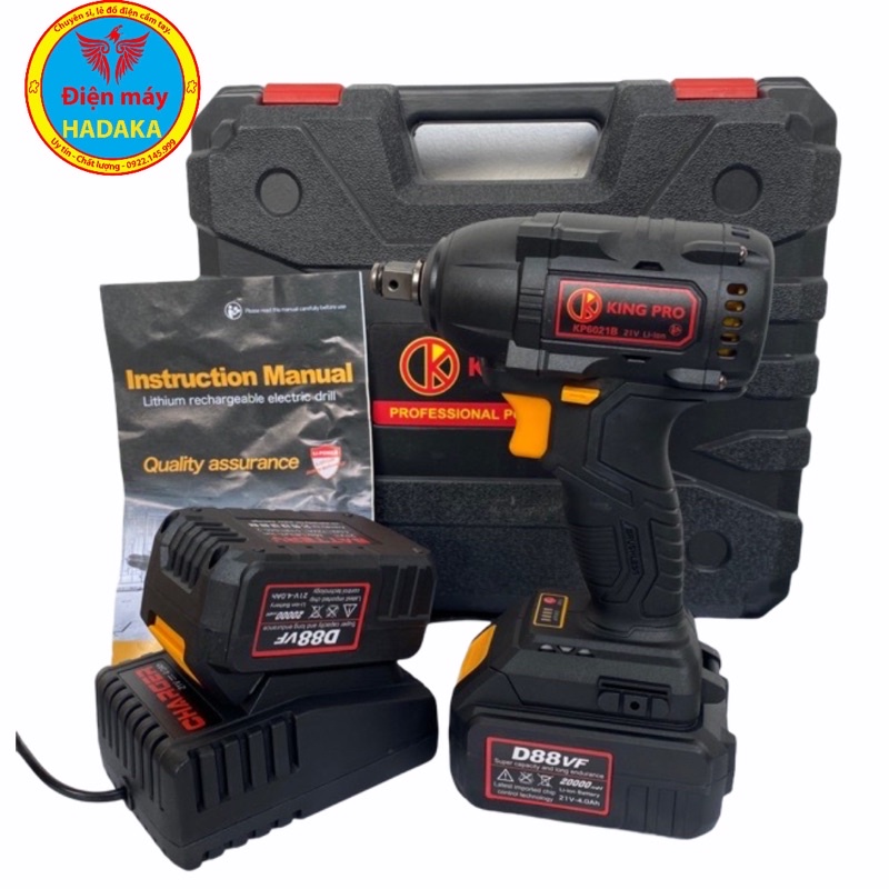 Máy siết bu-lông dùng pin KINGPRO 21V