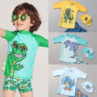 Kids_mart: Bộ đồ bơi khủng long cho bé trai đi biển, bể bơi ( Hàng đẹp)