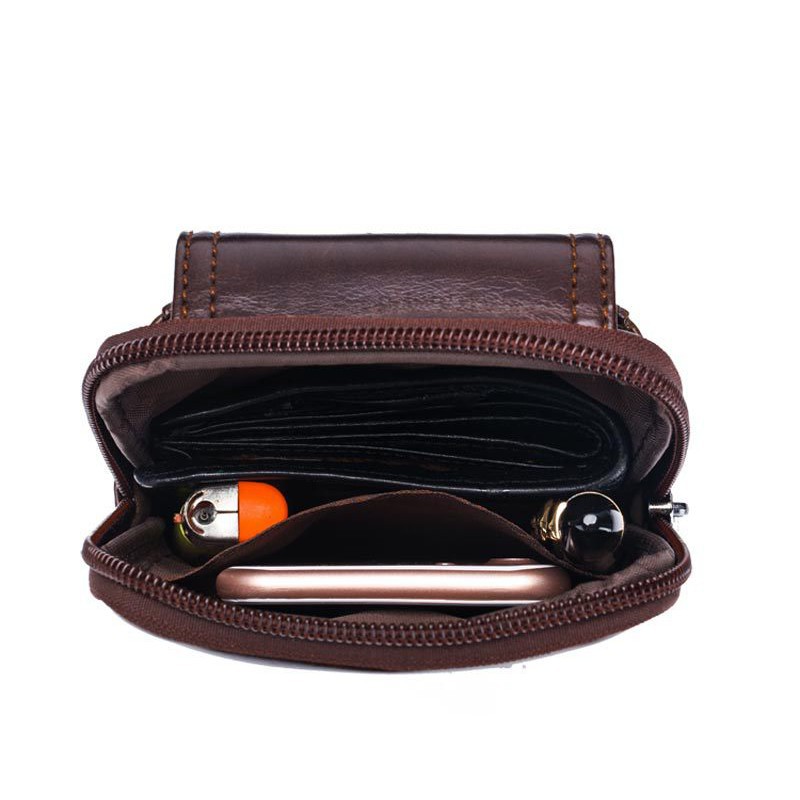 [Zachi] Túi đeo hông, đeo thắt lưng đựng điện thoại DA BÒ THẬT T09 | BigBuy360 - bigbuy360.vn