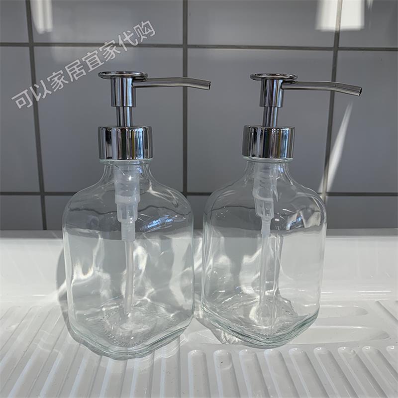 Bình Thủy Tinh IKEA 320Ml 8.2 Đựng Xà Phòng Dạng Bóp Trong Suốt