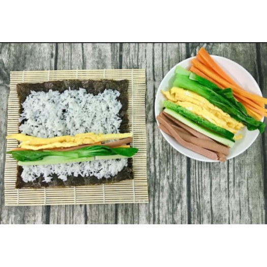 Combo Rong Biển cuộn Cơm 50 lá + mành tre Cao Cấp