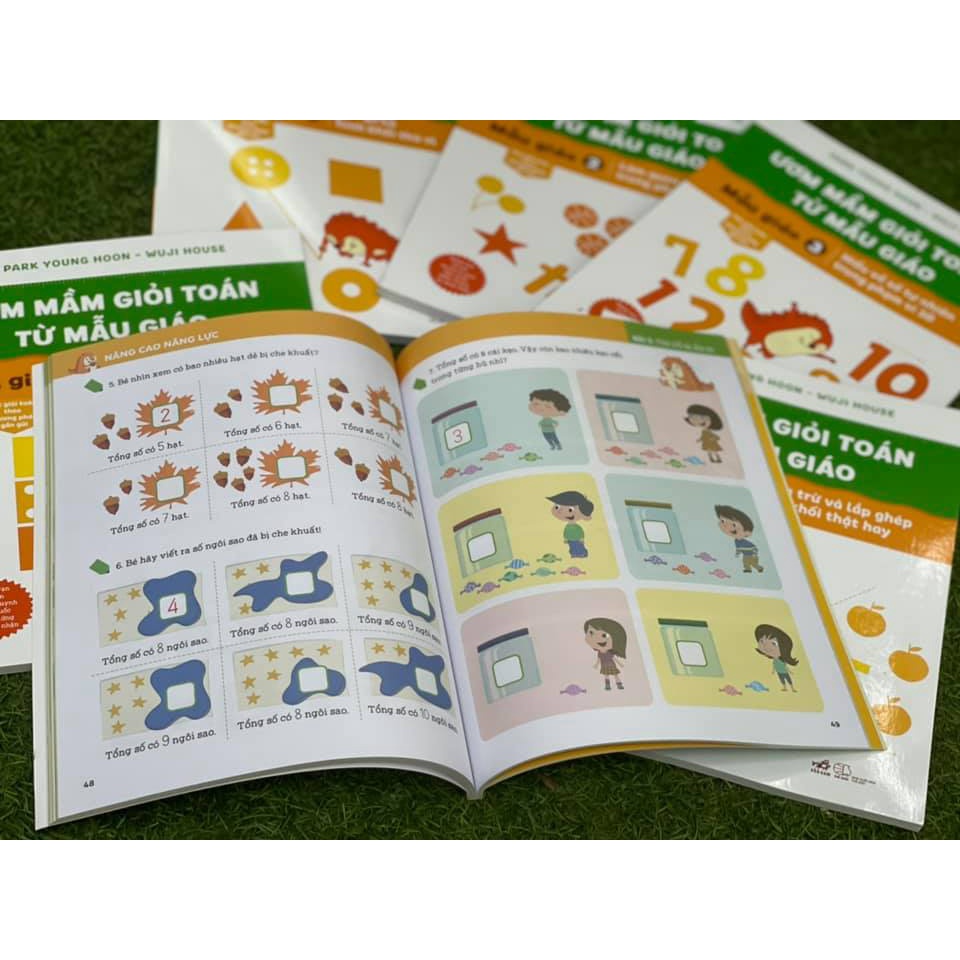 Sách Nhã Nam - Ươm Mầm Giỏi Toán Từ Mẫu Giáo (Bộ 6 tập) - Bình Book