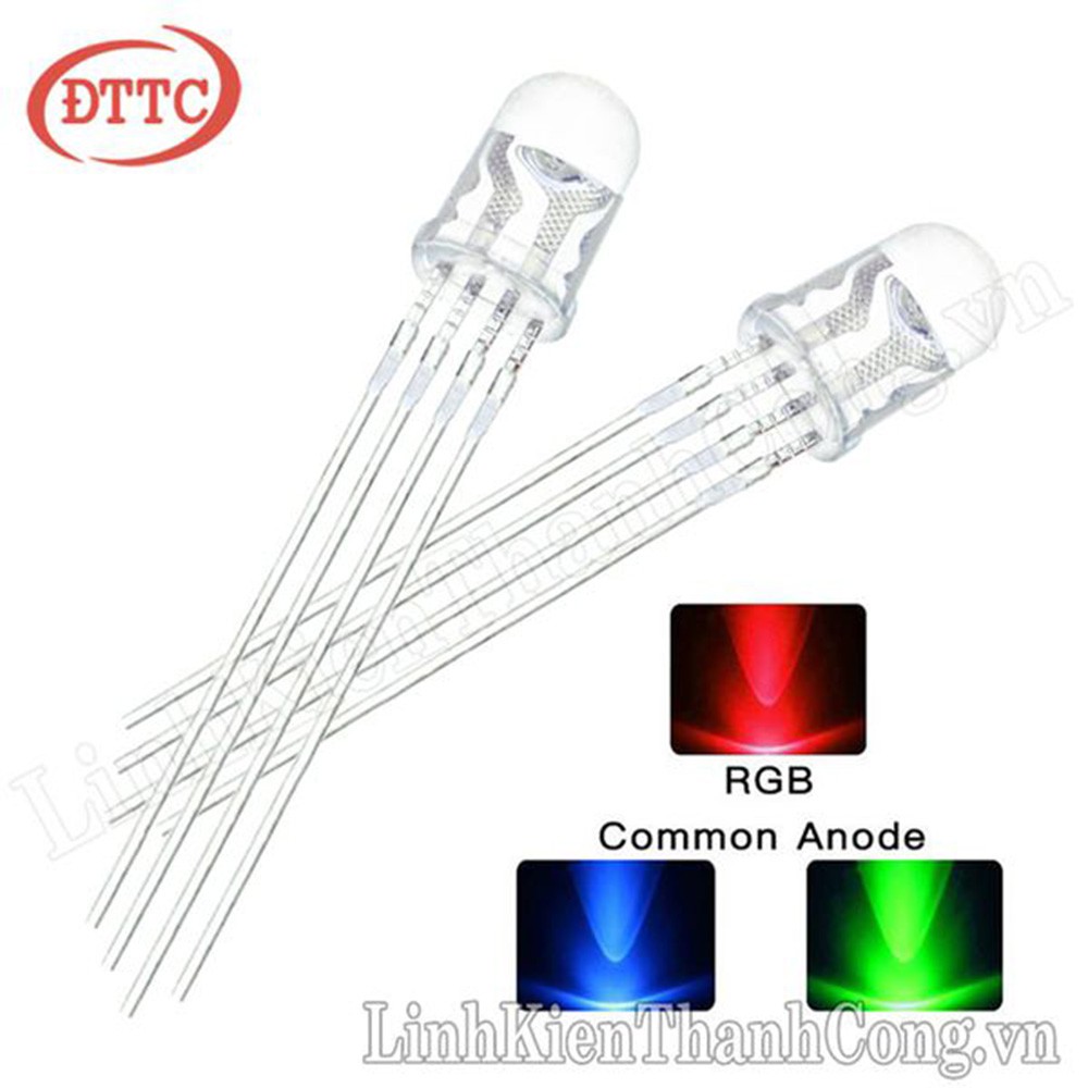 Led 3 Màu RGB Anot chung 5mm