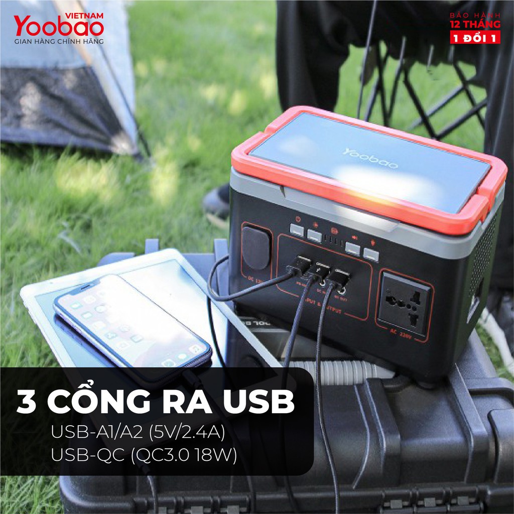 Pin Sạc Trạm sạc dự phòng Yoobao EN1 42000mAh, L50Q 50000mAh, EN300 90000mAh - Hàng chính hãng