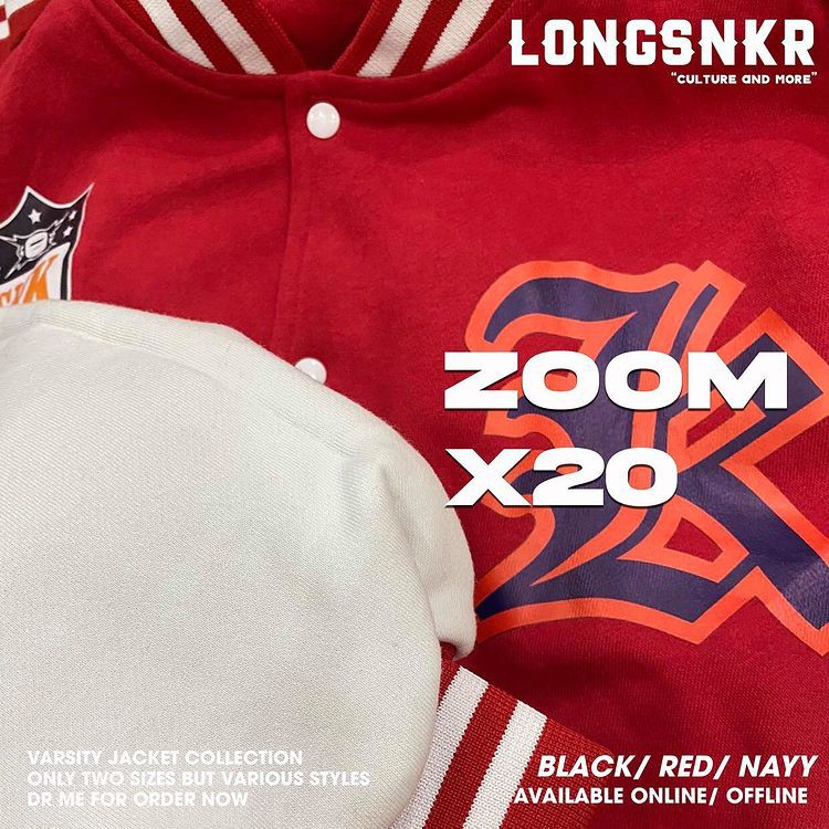 [Tặng Sticker và khăn Tuban] _ Áo khoác VARSITY ĐỎ họa tiết Longsnkr chất nỉ giữ nhiệt và thoáng - Bomber /Varsity | BigBuy360 - bigbuy360.vn
