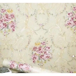 4 cuộn giấy dán tường sẵn keo khổ 45cm