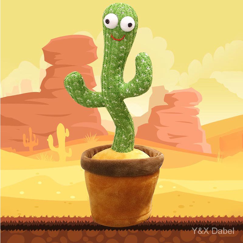 Ready Stock TikTok Hot Style Dancingcactus Hài hước Cây xương rồng Hát Nhạc Bài hát Quà tặng sinh nhật cho trẻ em