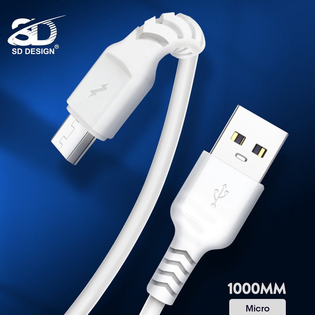 [Bán Chạy Giá Sỉ] Cáp sạc Micro USB, dây sạc chân Android chính hãng L6 SD-Design, cap sạt, xạc nhanh, an toàn pin