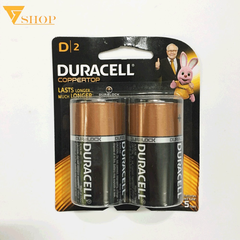 1 Vỉ Pin Duracell Đại Alkaline Chính Hãng