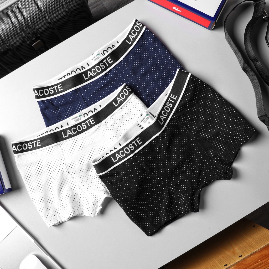Quần Boxer CHẤM BI cao cấp , Quần Sịp Đùi Nam Chất Cotton Lạnh Mịn, Thấm Hút Cực Tốt . Ivan BigSize ( BOXER103 )