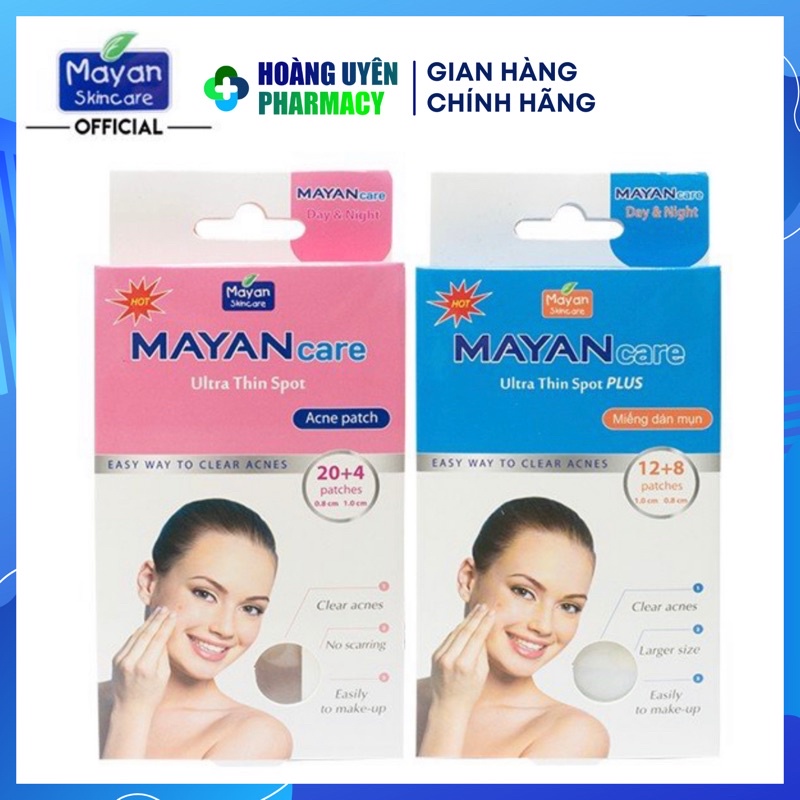 Miếng Dán Mụn Mayan Care Ultra Thin Spot 24 Miếng/Hộp (Hồng)